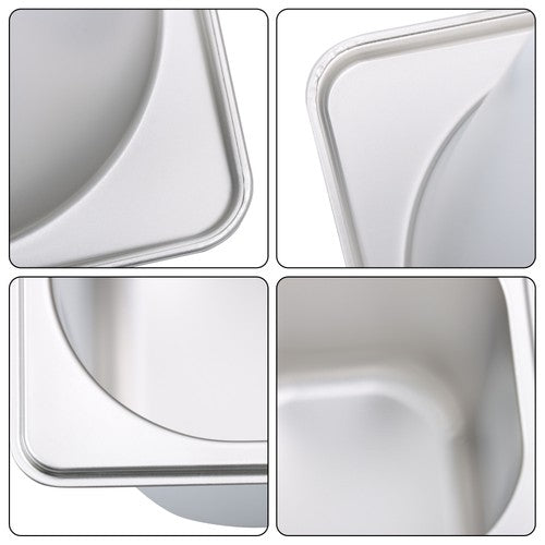 Solid Spare 6 Pack 6 Inch Deep Thickened 1/6 Size Stainless Steel Steam Table Pans