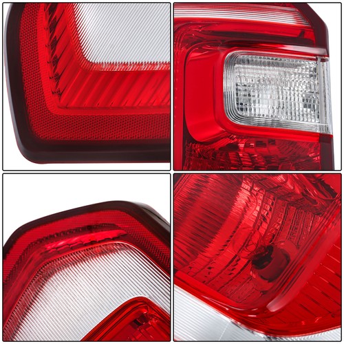 Solid Spare Clear&Red Tail Lights For Ford Expedition 2018-2021 Right+Left Side Halogen Type