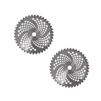 Solid Spare 2 Pack -10" x 40T Carbide Tip Brush Blades  for Cutter, Trimmer, Weed Eater