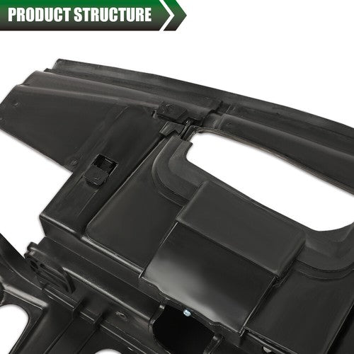 Solid Spare Fit For 11-14 Chevrolet Cruze #GM1224100 Black Radiator Support Bracket Cover