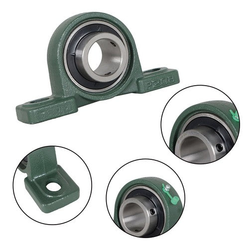 Solid Spare 2Piece UCP208-24 Solid Base Pillow Block Bearing 1-1/2 Bore Self Aligning 2 Bolt