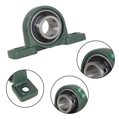 Solid Spare 2Piece UCP208-24 Solid Base Pillow Block Bearing 1-1/2 Bore Self Aligning 2 Bolt
