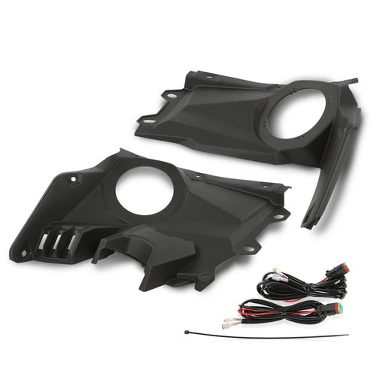 Solid Spare Front Dash Speaker Pods Stereo Panel Mount Kit Fit For Can-Am Maverick X3 17-24