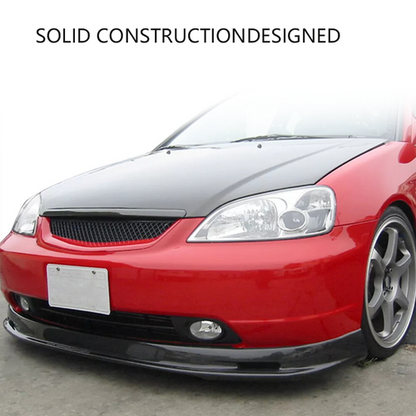 Front Bumper Upper Grill Mesh Hood Grille For 2001-2003 Honda Civic JDM Type R