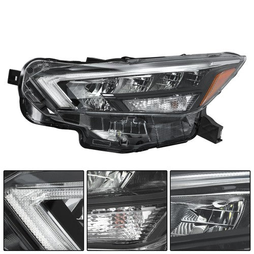 Solid Spare Clear Lens New For Nissan Versa S SR SV 2020-2021 Pair Headlight Replacement LED