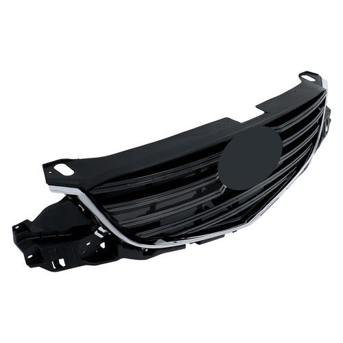 Solid Spare For Mazda CX-5 2015-2016 Black With Painted Dark Gray Insert Front Upper Grill
