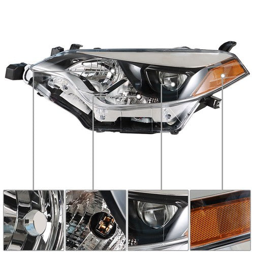 Solid Spare Headlight Headlamps Assembly Fit For Toyota Corolla 2014-2016 LH Side Clear Lens