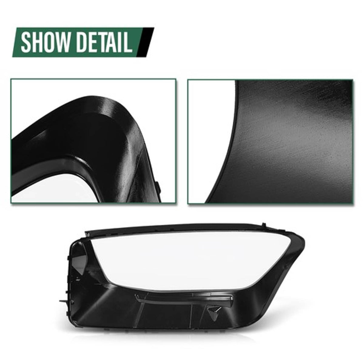 Solid Spare Fit For 2019-2022 Mercedes-Benz GLC-Class W253 X253 Headlight Replacement Lens
