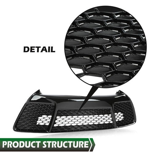 Solid Spare Fit For 2015-2017 Toyota Camry SE XSE Sport Front Bumper Lower Grille Black