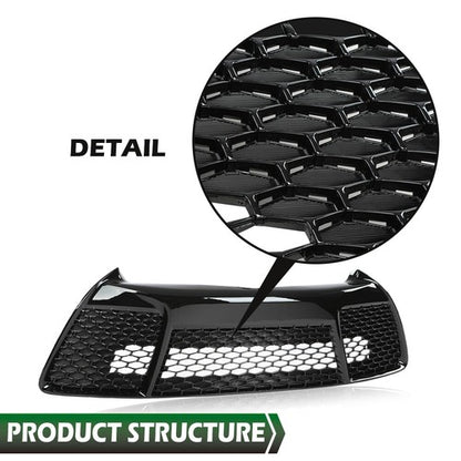 Solid Spare Fit For 2015-2017 Toyota Camry SE XSE Sport Front Bumper Lower Grille Black