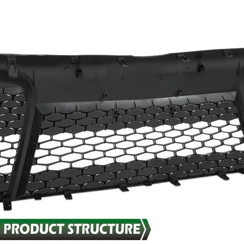 Solid Spare Fit For 2015-2017 Toyota Camry SE XSE Sport Front Bumper Lower Grille Black