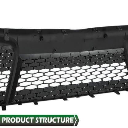 Solid Spare Fit For 2015-2017 Toyota Camry SE XSE Sport Front Bumper Lower Grille Black