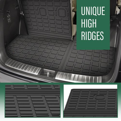 Solid Spare Fit For 2020-2025 Hyundai Palisade All Weather TPE Rear Cargo Liner Trunk Mat