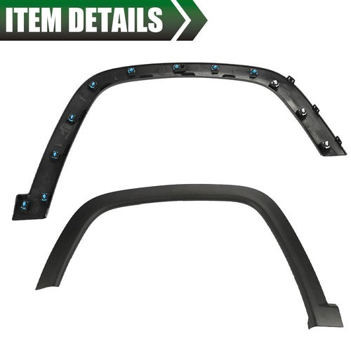 Solid Spare Fit For 2017-2022 Jeep Compass Front Left Wheel Molding Fender Flare Textured