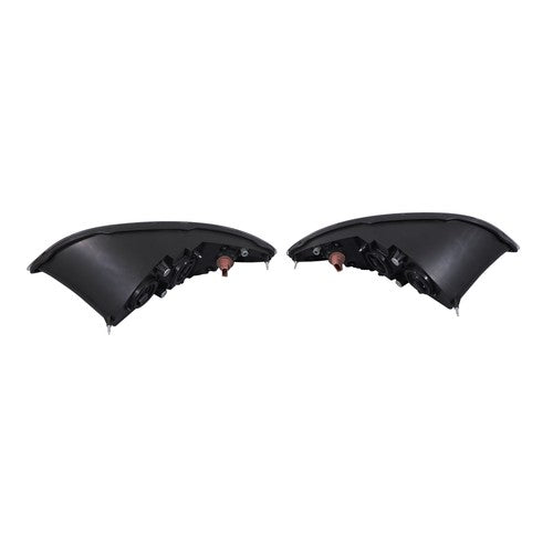 Solid Spare International ProStar Black Housing Projector Headlights Pairs For 2008-2016