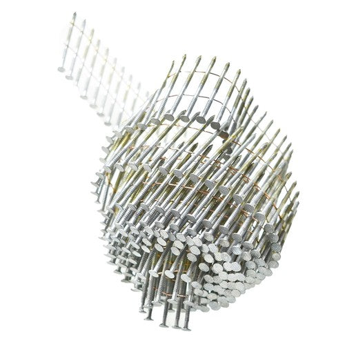 Solid Spare 3600Pcs Siding Nails Collated Wire Coil Full Round Head 2-1/2 x .092 15Degree