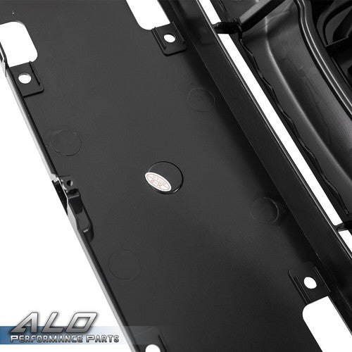Solid Spare Fit For 2019-2021 Honda HRV HR-V Black Front Bumper Grille Grill w/ Chrome Trim