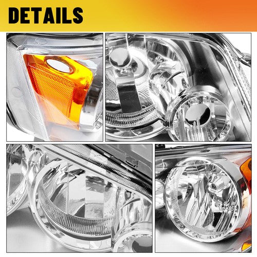 Solid Spare Driver Headlights For 11-20 Dodge Grand Caravan 2008-16 Chrysler Town & Country