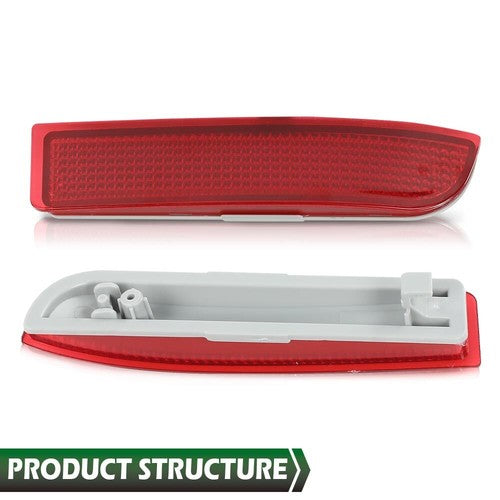 Solid Spare Rear Bumper Reflector Light Fit For 2006-2012 Toyota RAV4 Tail Brake Stop Lamp