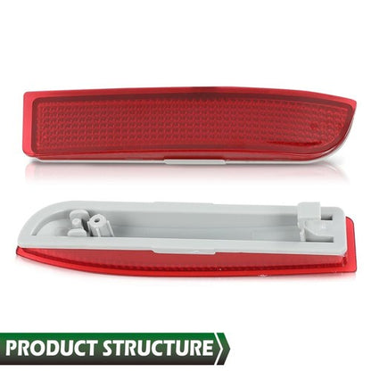 Solid Spare Rear Bumper Reflector Light Fit For 2006-2012 Toyota RAV4 Tail Brake Stop Lamp