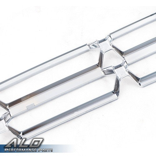 Solid Spare Fit For 16-18 Chevy Silverado 1500 Grille Overlay Cover Snap On Insert Chrome