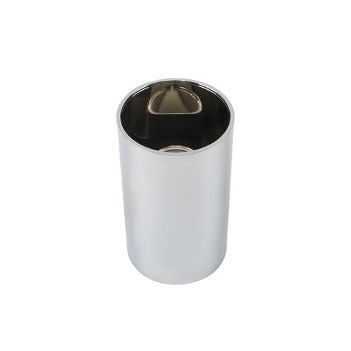 Solid Spare Semi Truck 33mm Chrome Wheel Axle Covers w/ Hub Caps Lug Nuts