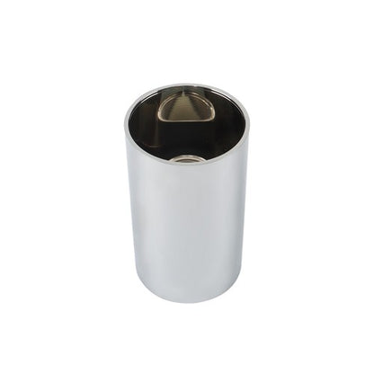 Solid Spare Semi Truck 33mm Chrome Wheel Axle Covers w/ Hub Caps Lug Nuts