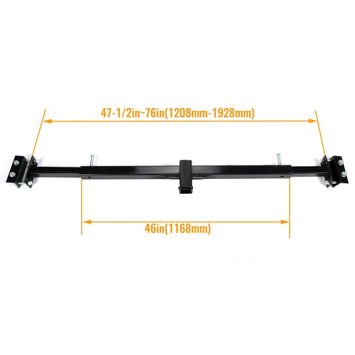 Solid Spare 2'' Trailer Hitch For Camper RV Trailers 5th Wheel Bike Rack Mount Adjustable