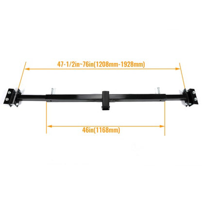 Solid Spare 2'' Trailer Hitch For Camper RV Trailers 5th Wheel Bike Rack Mount Adjustable