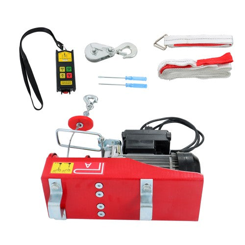 Solid Spare 110V 880lbs Automatic Lift Electric Hoist with 328ft Wireless Remote Control
