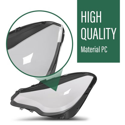Solid Spare Fit For Mercedes Benz W207/E200/E250/E300 14-16 Headlight Headlamp Lens Cover