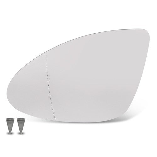 Solid Spare Driver Side Heated Mirror Glass W/Backing Plate Fit For 11-17 Porsche Cayenne