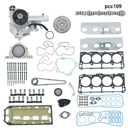 Solid Spare MDS Lifters Timing Chain Camshaft Kit 53021726AE For Dodge Ram 1500 5.7L 2009-19