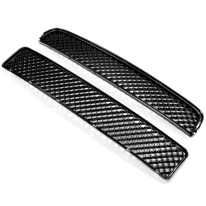 Front Upper & Lower Hood Grille Black 2pcs For 2005-2010 Scion TC 53101-21110