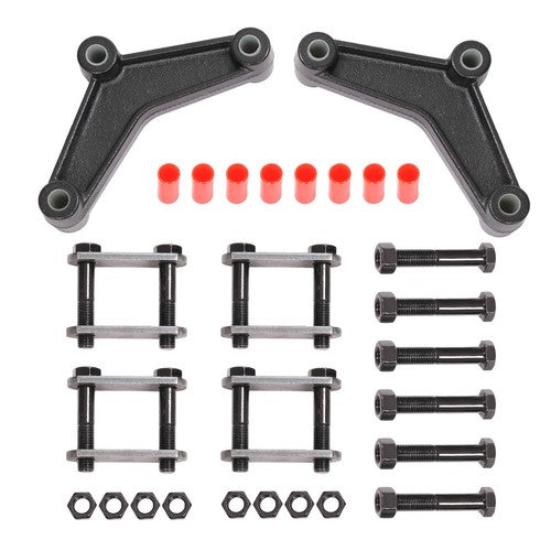 Solid Spare Tandem Trailer Axle Suspension Shackle Kit Heavy Duty For Double Eye Spring