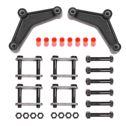 Solid Spare Tandem Trailer Axle Suspension Shackle Kit Heavy Duty For Double Eye Spring