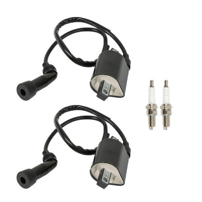 Solid Spare For Suzuki Intruder VS1400 1987-2009 2 x Ignition Coil & Spark Plug