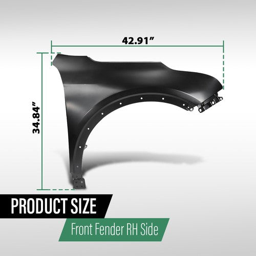 Solid Spare Fender Front Driver & Passenger Fit For 2019-2024 Cadillac XT4 84216122 84216123