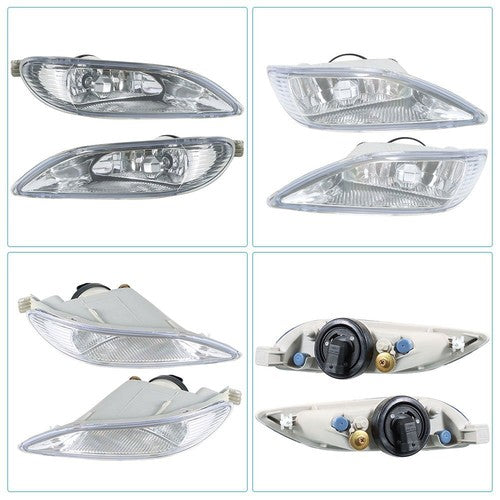 Solid Spare Pair LH+RH Front Fog Lights w/9006 Bulbs For Toyota Camry Corolla Solara 02-08