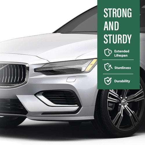 Solid Spare Pair Front Bumper Trim Fog Light Molding Silver Fit For 2019-2022 Volvo V60 S60