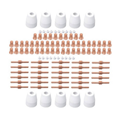 Solid Spare Plasma Cutting Consumables Fit CUT-45 CUT-50 CT-312 with Plasma Cutt 110PCS PT31
