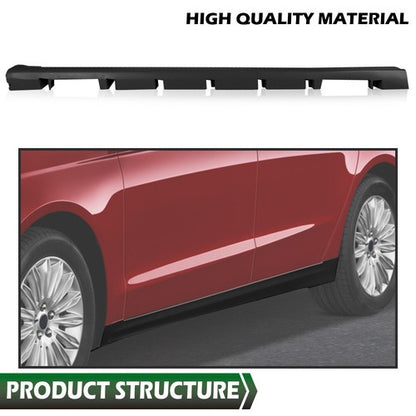 Solid Spare Fit For 13-16 Ford Fusion Left & Right Side Exterior-Rocker Panel Molding Trim