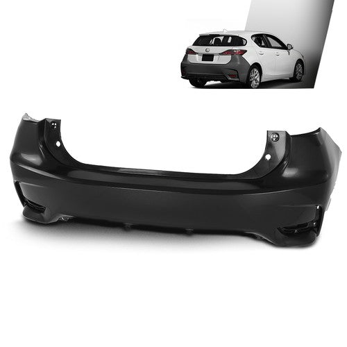 Solid Spare Rear Bumper Cover w/o Sensor Holes Fit For 2014-2017 Lexus CT200h 5215976904