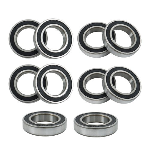 Solid Spare 6009-2RS Deep Groove Ball Bearings 10pcs 45mm Inner Dia 75mm OD 16mm Bore Sealed