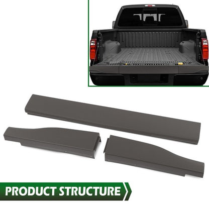Solid Spare Fit For 2008-2016 Ford Super Duty F250 F350 Flex Step Tailgate Trim Cap Molding