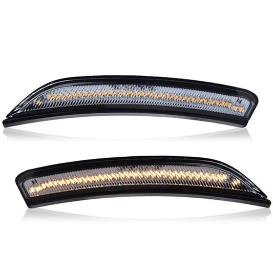 Solid Spare Smoke Lens LED Front Side Marker Lights Fit For 15-17 Chrysler 200 Left+Right