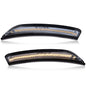 Solid Spare Smoke Lens LED Front Side Marker Lights Fit For 15-17 Chrysler 200 Left+Right