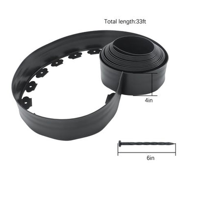 Solid Spare 1 Set No-Dig Garden Edge Lawn Border L-shaped Landscape Edging Border Kit 33 FT