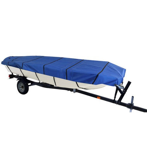 Solid Spare 12ft Boat Cover - Waterproof Heavy Duty Towing Jon Boat Cover Blue 600D New