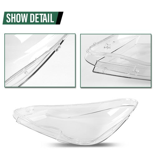 Solid Spare Fit For 11-15 Mercedes-Benz C Class W204 Headlight Replacement Lens Right Side